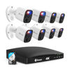 Picture of Swann 4K Security Camera System DVR with 2TB HDD, 8 Channel 8 Cam, Indoor Outdoor Wired 8MP Home Surveillance Bullet Cameras, Color Night Vision, 24/7,Heat Motion Detection, LEDs, Sirens and Mic