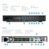 Picture of Amcrest 4K NV4216E-3TB 16CH AI NVR, 16-Port PoE, Smart NVR, Facial Recognition, Facial Detection & Vehicle Detection - Supports 16 x 4K IP Cameras, Pre-Installed 3TB Hard Drive