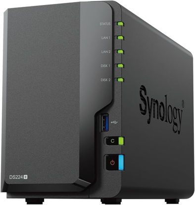 Picture of Synology 2-Bay DiskStation DS224+ NSA Server | Intel Celeron J4125 4-Core 2.0 GHz | 6GB DDR4 RAM | 8TB (2 x 4) 3.5" HDD