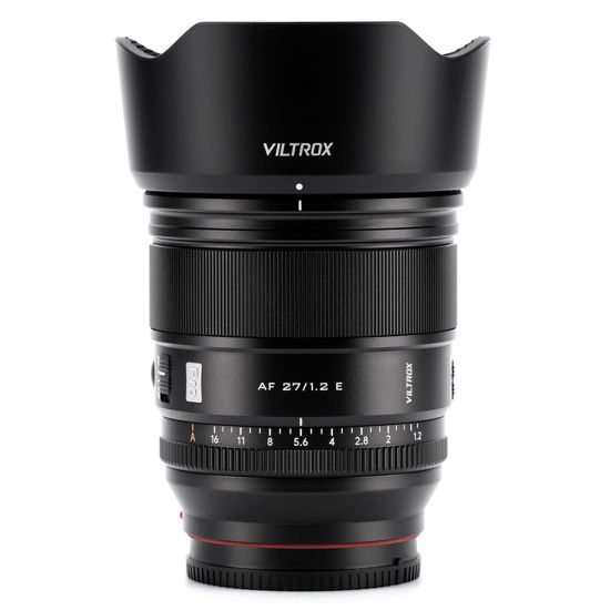 Picture of VILTROX 27mm F1.2 Pro E Mount Lens, 27mm f/1.2 Autofocus Large Aperture APS-C Prime Lens Compatible with Sony E Mount Mirrorless a6500 a6600 a6700 a7 a7iv a7iii a7c