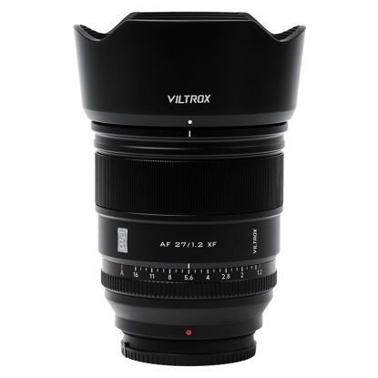 Picture of VILTROX 27mm F1.2 Pro Level XF Fuji Autofocus Lens f/1.2 Large Aperture APS-C Lens Compatible with Fuji X-Mount Mirrorless Cameras XH2S XH2 XT5 XT4 XT3 XS20 XT30 II XT200