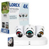 Picture of Lorex Fusion 4K Security Camera System w/ 2TB NVR - 16 Channel PoE Wired Home Security w/ 3 Dome IP Cameras - Smart Security Lighting & Motion Detection, Active Deterrence, Color Night Vision (White)