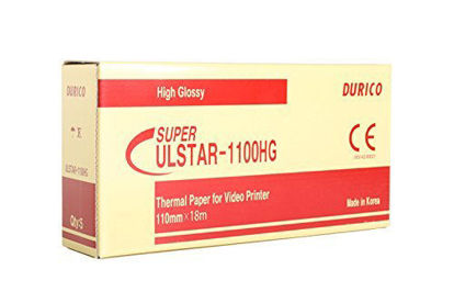 Picture of Durico Super Ulstar 1100HG High Gloss Ultrasound Paper Film - Sony Compatible UPP-110HG - 50 Rolls Bulk (1 Case) 110mm x 18m