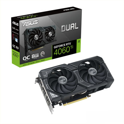 Picture of ASUS Dual GeForce RTX™ 4060 Ti OC Edition 8GB GDDR6 (PCIe 4.0, 8GB GDDR6, DLSS 3, HDMI 2.1, DisplayPort 1.4a, Axial-tech Fan Design, 0dB Technology, and More)