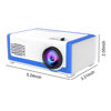 Picture of 1080P Mini Projector - Household Portable LED Mini Projector Support 1080p HD Decoding, Supports U Disk, TF, HDMI, and AV Cable Playback Early Prime Of Day Deals 2024 Lightning Deals Of Today