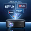 Picture of 4K Projector with Wifi and Bluetooth, ELEPHAS Outdoor Movie Projector with NETFLIX/Prime Video/YouTube Built-in, 100,000+ Apps Supported, Video Projector Compatible with HDMI/USB/iOS/Android/Windows