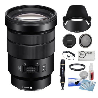 Picture of Sony E PZ 18-105mm f/4 G OSS Lens Bundles with 72mm UV Filter + Cleaning Lens Pen + Lens Cap Keeper + 5-Piece Cleaning Kit + Cleaning Cloth (6 Items)