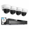 Picture of Amcrest 5MP Security Camera System, 4K 8CH PoE NVR, (4) x 5-Megapixel 2.8mm Wide Lens Weatherproof Metal Vandal Dome PoE IP Cameras, Pre-Installed 2TB Hard Drive, NV4108E-IP5M-D1188EW4-2TB (White)