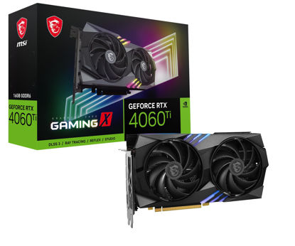 Picture of MSI Gaming GeForce RTX 4060 Ti 16GB GDRR6 Extreme Clock: 2655 MHz 128-Bit HDMI/DP Nvlink TORX Fan 4.0 Ada Lovelace Architecture Graphics Card (RTX 4060 Ti Gaming X 16G)