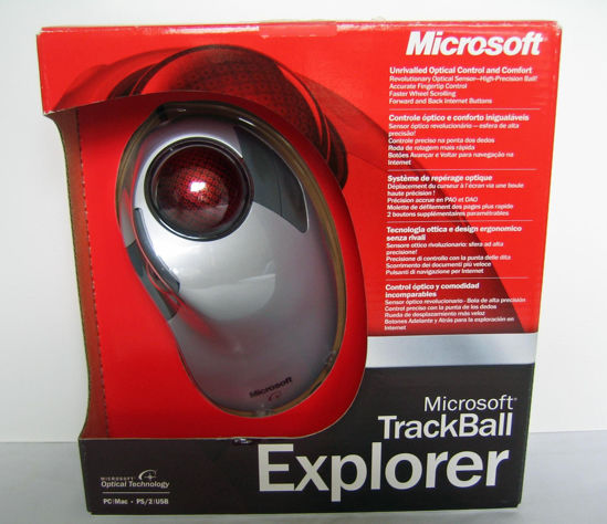 Picture of Microsoft Trackball Explorer - Trackball - optical - 5 button(s) - wired - PS/2, USB - retail