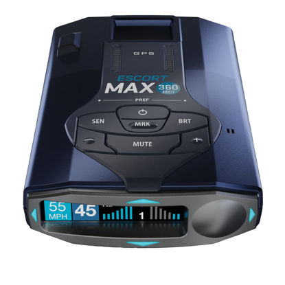 Picture of Escort MAX 360 MKII Radar and Laser Detector Bluetooth Enabled, 360° Directional Arrows, Exceptional Range, Shared Alerts, Drive Smarter App, Black