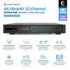 Picture of Amcrest 4K 32-Channel AI NVR (16-Port PoE) Smart NVR, Facial Recognition, Facial Detection & Vehicle Detection - Supports 32 x 4K IP Cameras, Supports up to 2 x 16TB HDD (Not Included) NV4232E-16P-EI