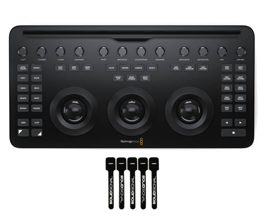 Picture of Blackmagic Design Davinci Resolve Micro Color Panel | Includes SolidSignal Cable Ties | Authorized Dealer | DV/RES/AAAPNLMIC/EN