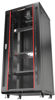 Picture of Server Rack - 27U Wall Cabinet - Wall Mount Rack Enclosure with Fans - Audio Rack - Network Rack - 24 Inch Depth AV Cabinet - with Casters - PDU - Shelf - Locking Cabinet - Black (27U 24"X24"X51")