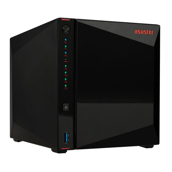 Picture of Asustor AS5304T 4 Bay NAS, 1.5GHz Quad-Core, 2 2.5GbE Port, 4GB RAM DDR4, Gaming Network Attached Storage, Personal Private Cloud (Diskless)