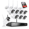 Picture of Wireless Security Camera System Outdoor with 2TB HDD, SANNCE 8 Channel 5MP CCTV NVR and 8Pcs 2K 3MP WiFi One-Way Audio Cameras, 100ft Night Vision, Remote Access, AI Human Detection, Work with Alexa