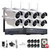 Picture of ZOSI 960P AUTO-PAIR wireless System 8 Channel 960P NVR Kit 1.3 Megapixel IP Camera Network Video Security System Weatherproof Bullet Cameras 2TB Hard disk (100ft Night Vision , Motion Detect)