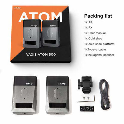 Picture of Vaxis Atom 500 HDMI Wireless Video Transmission System 1080P APP Monitoring 500 Feet Long Range Transmitter and Receiver Kit