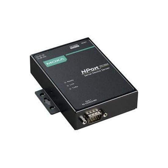 Picture of MOXA NPort P5150A-T 1-Port RS-232/422/485 Serial Device Server, 10/100M Ethernet, DB9 Male, PoE, -40~75, 1KV Serial Surge