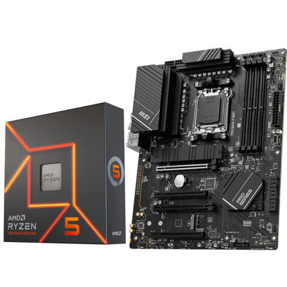 Picture of MSI PRO B650-P WiFi Motherboard Bundle with AMD Ryzen 5 7600X 6-Core Desktop Processor (AMD AM5, ATX, DDR5, PCIe 4.0)