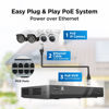 Picture of GWSECU 4K 16 Channel H.265 PoE NVR with 4TB HDD, (3MP/4MP/5MP/6MP/8MP) Network Video Recorder, Supports up to 16x 8MP/4K IP Cameras, Two SATA ports Up to 20TB, Remote Access, NVR16P-4T