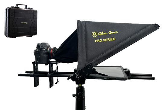 Picture of Glide Gear TMP 750 17" Professional Video Camera Tablet Teleprompter 70/30 Beam Splitting Glass with Hard Protective Carry Case