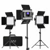 Picture of GVM RGB LED Video Lighting Kit, 800D Studio Video Lights with Panel, APP Control for YouTube Photography Lighting, , 3200K-5600K, 8 Kinds of The Scene Lights, 3 Packs