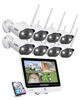 Picture of ZOSI 2K All in one Wireless Security Camera System with 12.5in LCD Monitor,8PCS 3MP Outdoor Indoor IP Cameras,2TB Hard Drive,100ft Night Vision,IP66 Weatherproof,for Home Business 24/7 Recording