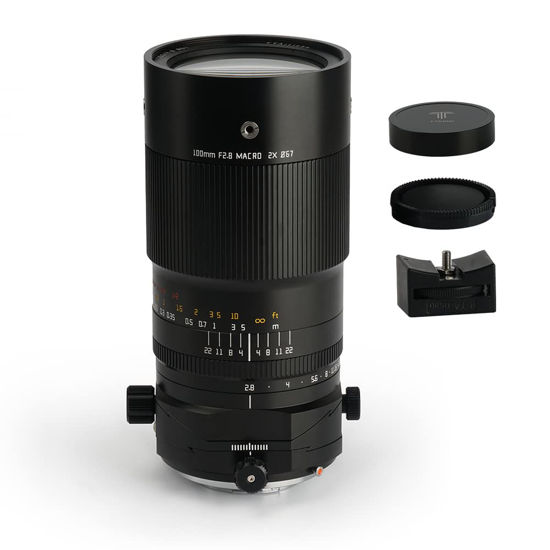 Picture of TTArtisan 100mm F2.8 Tilt Shift Fixed Macro Lens Large Aperture for FX Mount Mirrorless Camera Compatible with X-A1、X-A10、X-A2、X-A2、X-A5、X-M1、X-H1、X-H2、X-T1、X-T10、X-T2、X-T3、X-T4、X-T5、