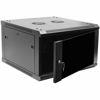 Picture of NavePoint 6U Server Rack Enclosure - 23.6” Deep, 6U Wall Mount Network Cabinet with Locking Glass Door for 19” IT Equipment, 6U Network Rack with 2 Fans, Removable Side Panels, Black