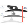 Picture of Ergotron - HX HD Premium Heavy Duty Gaming Monitor Arm, Single Monitor Desk Mount - for 1000R Curved Ultrawide Monitors Up to 49 Inches, 28 to 42 lbs, VESA 75x75mm or 100x100mm - HD Pivot, Matte Black