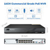 Picture of ONWOTE 16 Channel 4K 8MP PoE Security NVR Video Audio Recorder, Support 8MP 5MP 4MP 1080P, 16CH NVR with NO Hard Drive, Support up to 16TB with 2 Storage Bays, 16-CH Simultaneous Playback