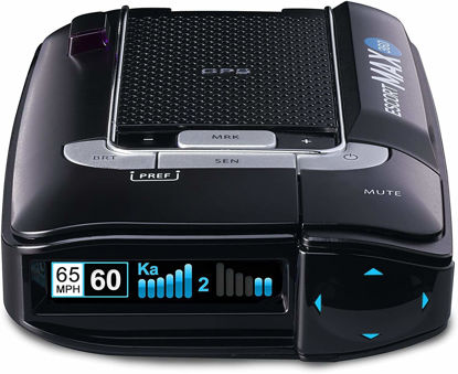 Picture of Escort MAX 360 Laser Radar Detector - GPS, Directional Alerts, Dual Antenna Front and Rear, Bluetooth Connectivity, Voice Alerts, OLED Display, Escort Live