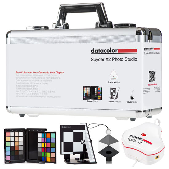 Picture of Spyder X2 Photo Studio Kit: Ultimate Photo Color Tool kit. Manage Color Throughout Your Photo workflow, from Capture to Editing, in Any Lighting.