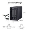 Picture of QNAP 2 Bay DAS with 4TB Storage Capacity, USB 3.2 Gen 2 Type-C, Preconfigured RAID 1 Seagate IronWolf HDD Bundle (TR-002-24ST-US)