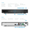 Picture of Amcrest 5Series 4K NVR 16-Channel NV5216-4TB 16CH (Record 16CH 4K @30fps, View/Playback 4CH 4K @30fps) Network Video Recorder - Pre-Installed 4TB Hard Drive (No PoE Ports Included)