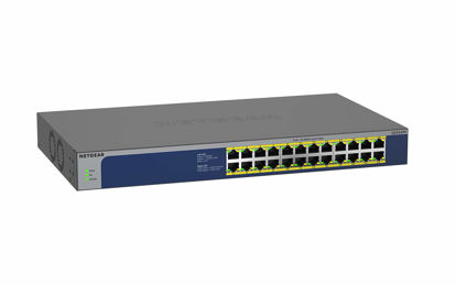 Picture of NETGEAR 24-Port Gigabit Ethernet Unmanaged PoE Switch (GS524PP) - with 24 x PoE+ @ 300W, Desktop or Rackmount, and Limited Lifetime Protection