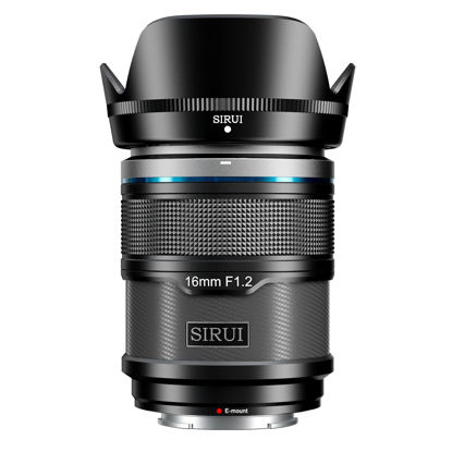 Picture of SIRUI Sniper 16mm Autofocus Lens, F1.2 Wide Angle APS-C Camera Lens for A5 A6 A7 FX A9 ZV-E Series (E Mount, Black)