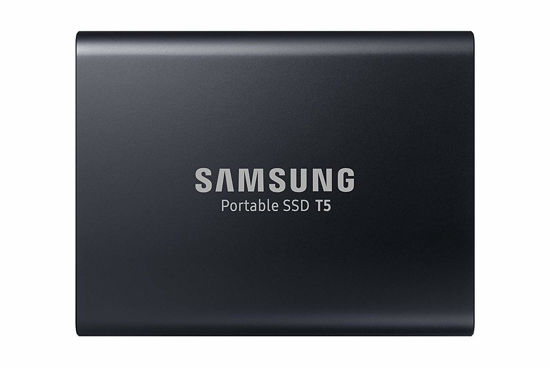 Picture of SAMSUNG T5 Portable SSD 2TB - Up to 540MB/s - USB 3.1 External Solid State Drive, Black (MU-PA2T0B/AM)