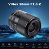 Picture of VILTROX 28mm f/1.8 F1.8 Full Frame Z Mount Lens for Nikon Z Mount Z5 Z50 Z6 Z6II Z7 Z7II ZFC Z30 Z9 Z8