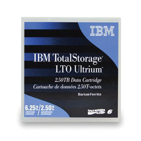 Picture of IBM LTO Ultrium-6 2.5TB/6.25TB (BaFe) Labeled Library Pack 20/PK