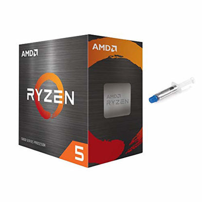 Picture of AMD-Ryzen 5 5600X 4th Gen 6-core Desktop Processor with Wraith Stealth Cooler, 12-Threads Unlocked, 3.7 GHz Up to 4.6 GHz, Socket AM4, Zen 3 Core Architecture, w/Mytrix Thermal Paste