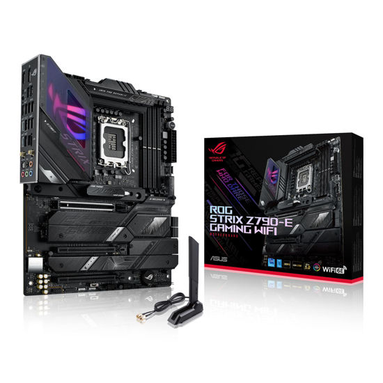 Picture of ASUS ROG Strix Z790-E Gaming WiFi 6E LGA 1700(Intel 14th,13th&12th Gen) ATX gaming motherboard(PCIe 5.0, DDR5,18+1 power stages,2.5 Gb LAN,Thunderbolt 4,5xM.2, 1xPCIe 5.0 M.2,Front panel USB 3.2 port)