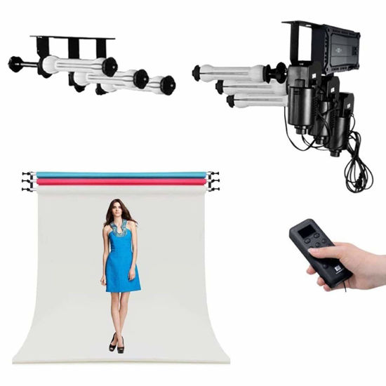 Picture of Fotoconic 3 Roller Motorized Electric Wall Ceiling Mount Background Support System with Remote