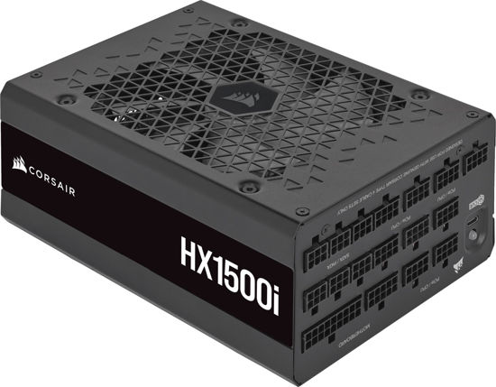 Picture of Corsair HX1500i Fully Modular Ultra-Low Noise ATX Power Supply - ATX 3.0 & PCIe 5.0 Compliant - Fluid Dynamic Bearing Fan - CORSAIR iCUE Software Compatible - 80 Plus Platinum Efficiency - Black