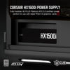 Picture of Corsair HX1500i Fully Modular Ultra-Low Noise ATX Power Supply - ATX 3.0 & PCIe 5.0 Compliant - Fluid Dynamic Bearing Fan - CORSAIR iCUE Software Compatible - 80 Plus Platinum Efficiency - Black