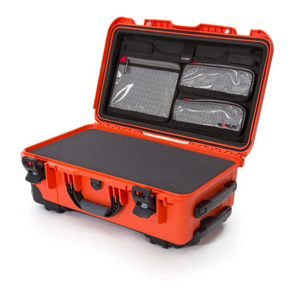 Picture of Wheeled Series 935 Lightweight NK-7 Resin Waterproof Protective Case with Foam Insert and Lid Organizer - Orange