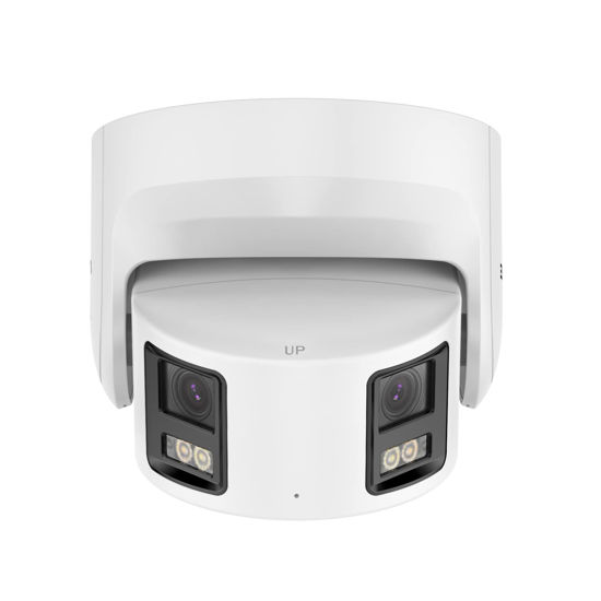 Picture of ANNKE NCD800 4K Outdoor PoE Camera, Dual Lens Security IP PoE Camera with AI Detection, 180° Panoramic Angle, Color Night Vision, Strobe Light and Audible Warning, Built-in MicroSD Card Slot