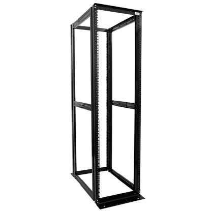 Picture of Raising Electronics Server Rack 4 Post Open Rack Frame Rack Enclosure 19 Inch Adjustable Depth Aluminum (42U,82Inch Height)