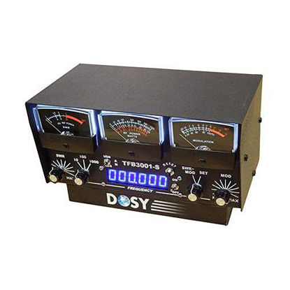 Picture of Dosy TFB-3001-S 3 Meter in-Line Wattmeter with Black Meters & Frequency Counter